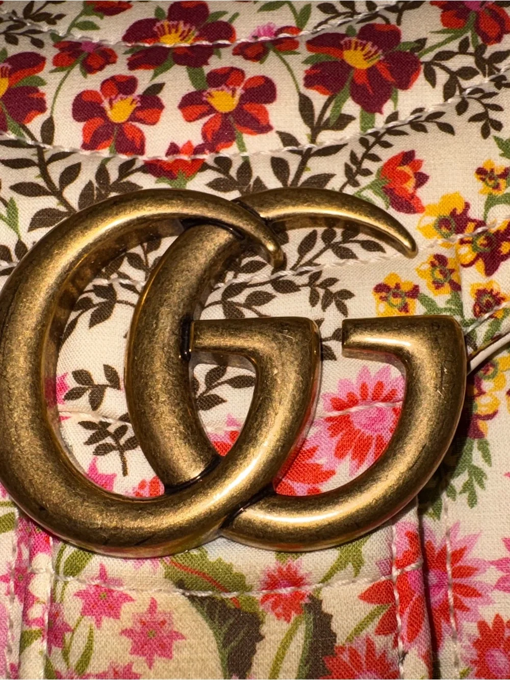 Gucci Marmont Floral Flap Bag